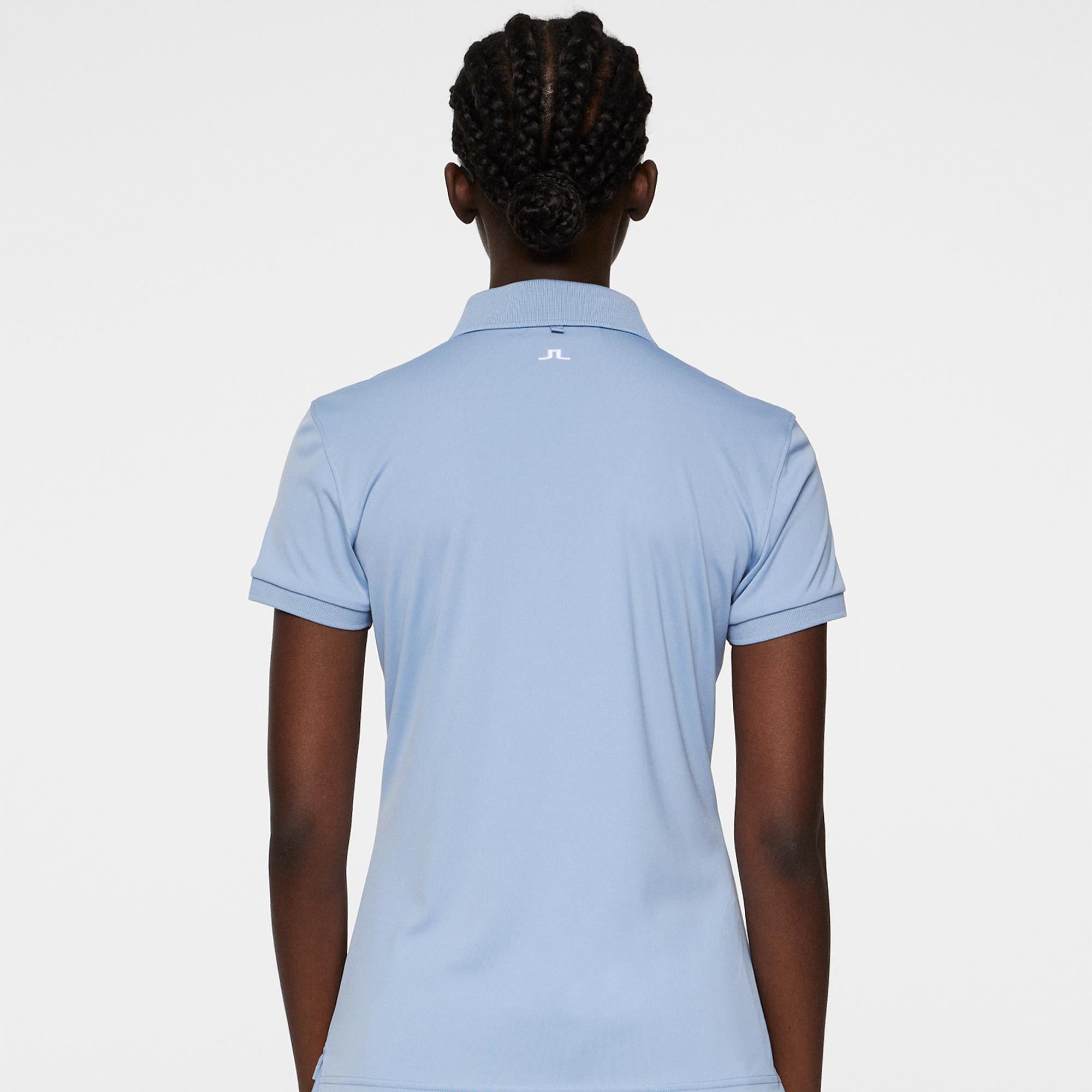 J Lindeberg Tour Tech Ladies Golf Polo Shirt Rain Washed